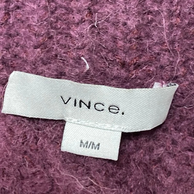 Vince Women's Purple Wool Alpaca Knit Long Sleeve High Neck Sweater Top Size M - Image 3
