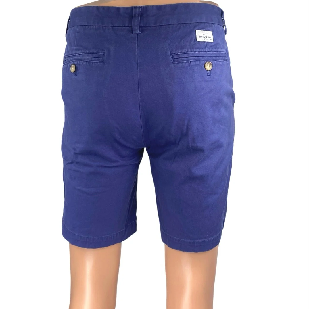 Vineyard Vines Breaker Men's Purple Golf Bermuda Chino Khaki Shorts Size 30 - Image 3