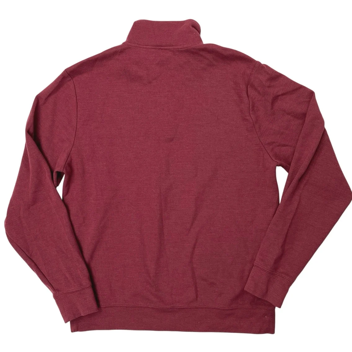 Vineyard Vines Men's Maroon 1/4 Zip Pullover Long Sleeve Polo Shirt Top Size M - Image 2