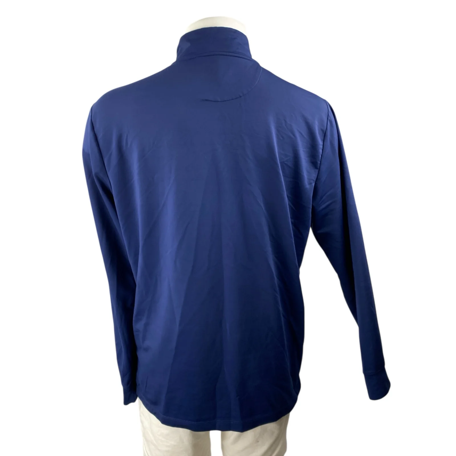 Vineyard Vines Men's Navy Blue Long Sleeve Quarter Zip Pullover Sweatshirt Sz M - Image 2