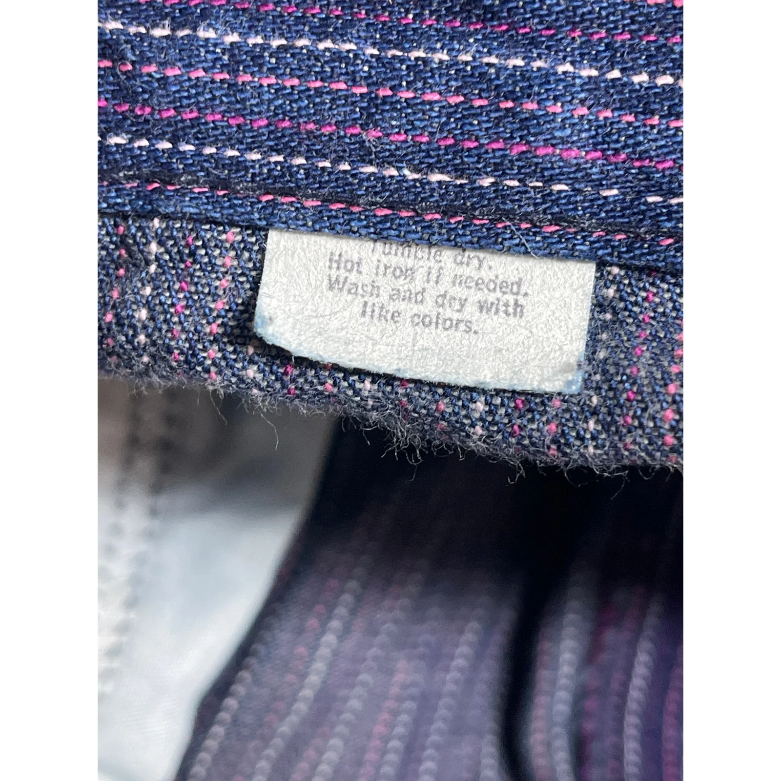 Vintage Levi's Women's Blue Striped High Rise Mini Straight A-Line Denim Skirt M - Image 6