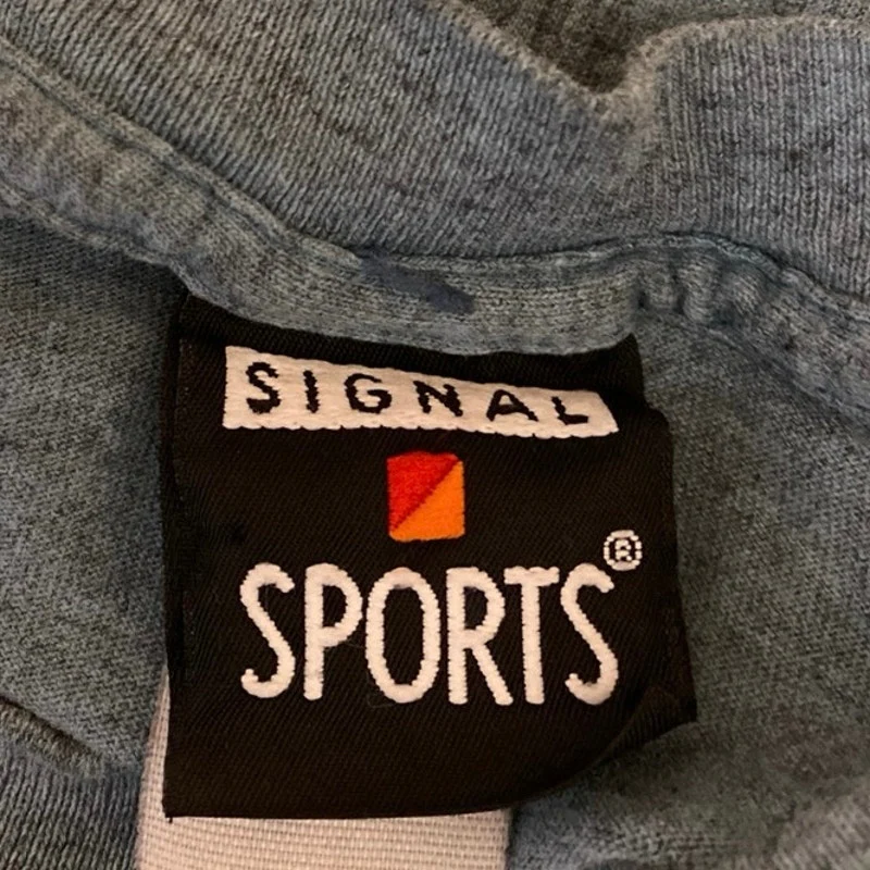 Vintage Signal Sports Men's Blue Wolf Graphic Short Sleeve T Shirt Tee Top Sz S - Image 4