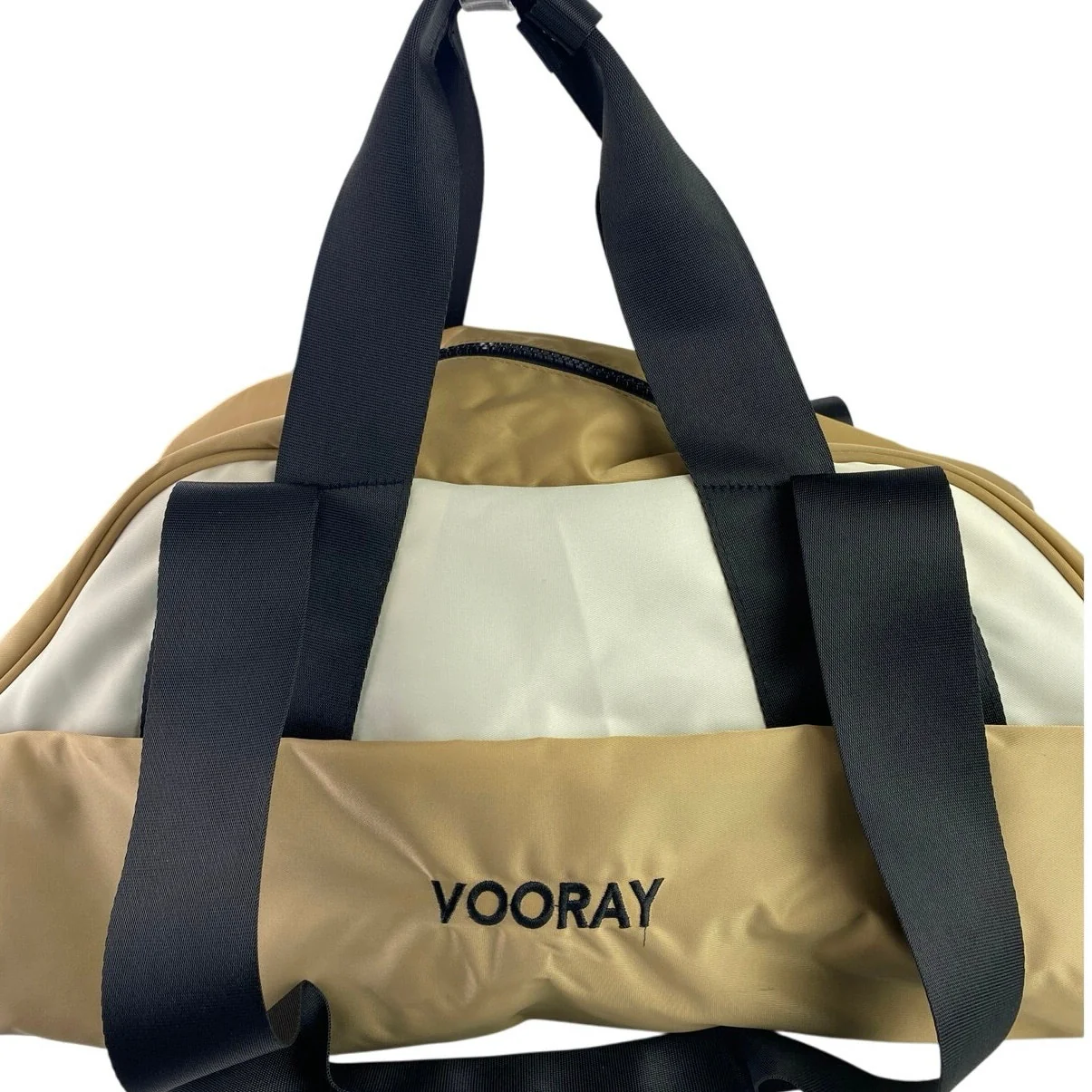 Vooray Studio Women's Camel Beige Zipper Yoga Mat Holder Fitness Gym Duffel Bag - Image 3