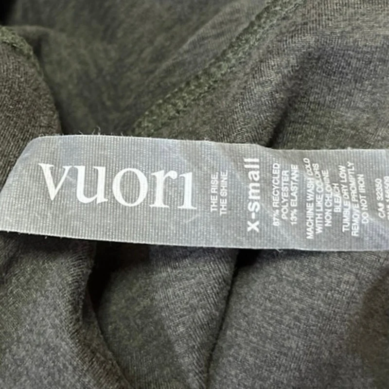 Vouri Women's Gray Mid Rise Skinny Leg Athletic Yoga Gym Leggings Pants Size XS - Image 4