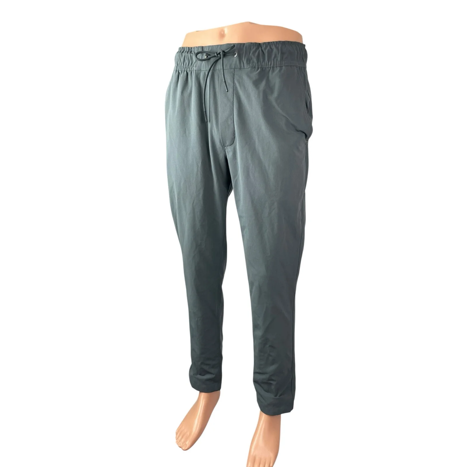 Vuori Men's Gray High Rise Tapered Athletic Activewear Trousers Jogger Pants M - Image 3