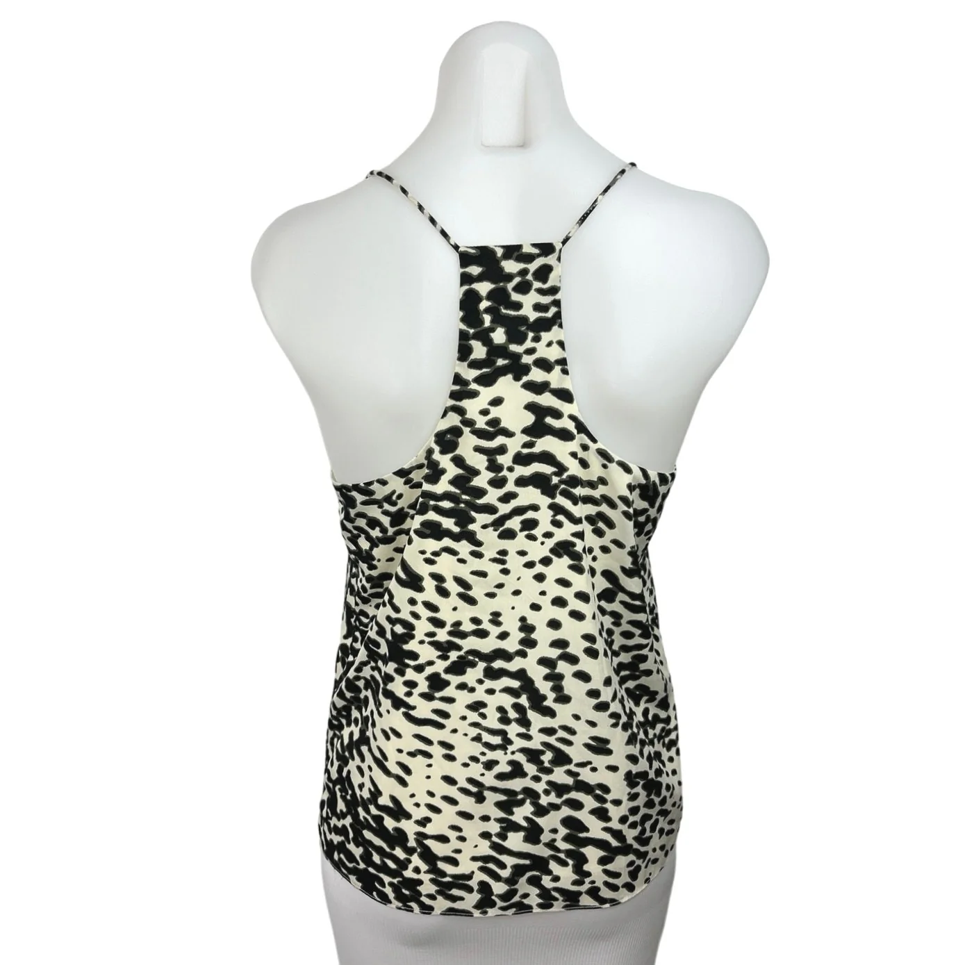 W118 by Walter Baker Cream Black V Neck Racerback Tank Top Size S - Image 2