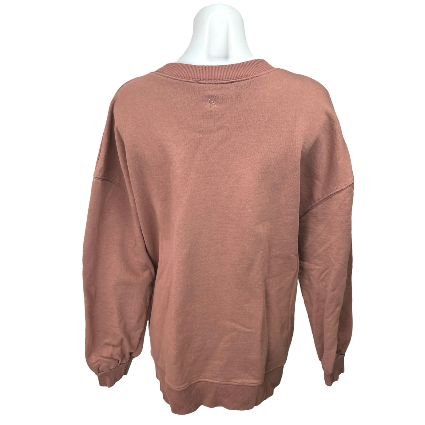 Wat. The Brand Brown Crew Neck Oversized Long Sleeve Pullover Sweater Top Size L - Image 2
