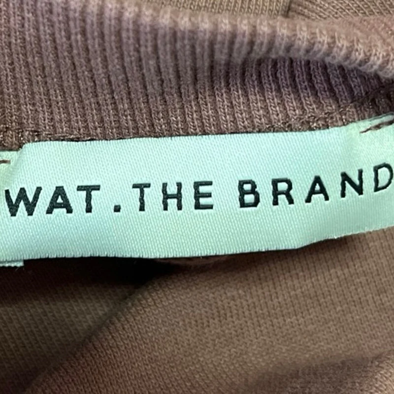 Wat. The Brand Brown Crew Neck Oversized Long Sleeve Pullover Sweater Top Size L - Image 3