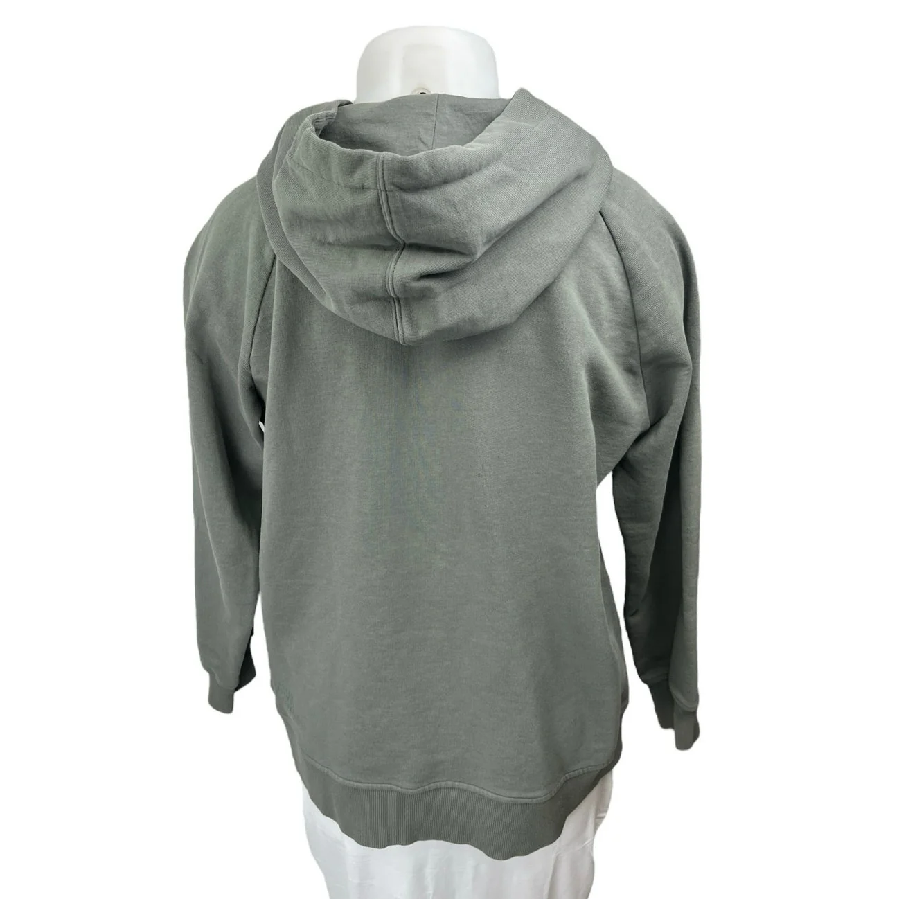 Wat The Brand Gray Cotton Long Sleeve Hooded Hoodie Sweatshirt Sweater Top Sz XL - Image 2
