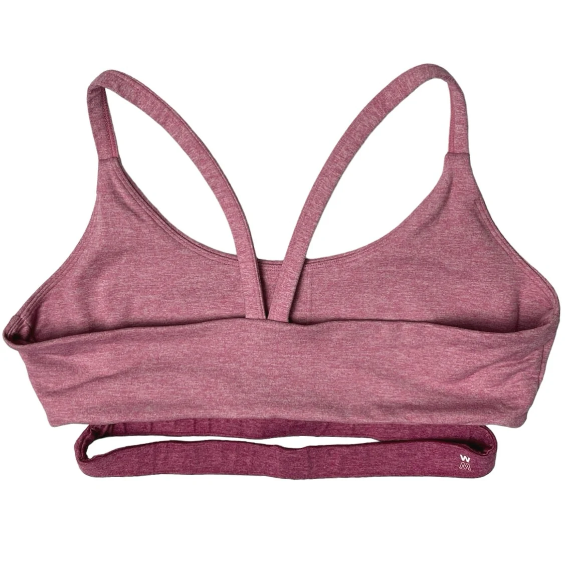We Me Pink Gray Tri Tone Colorblock Workout Yoga Athletic Two Piece Set Size Sa - Image 4