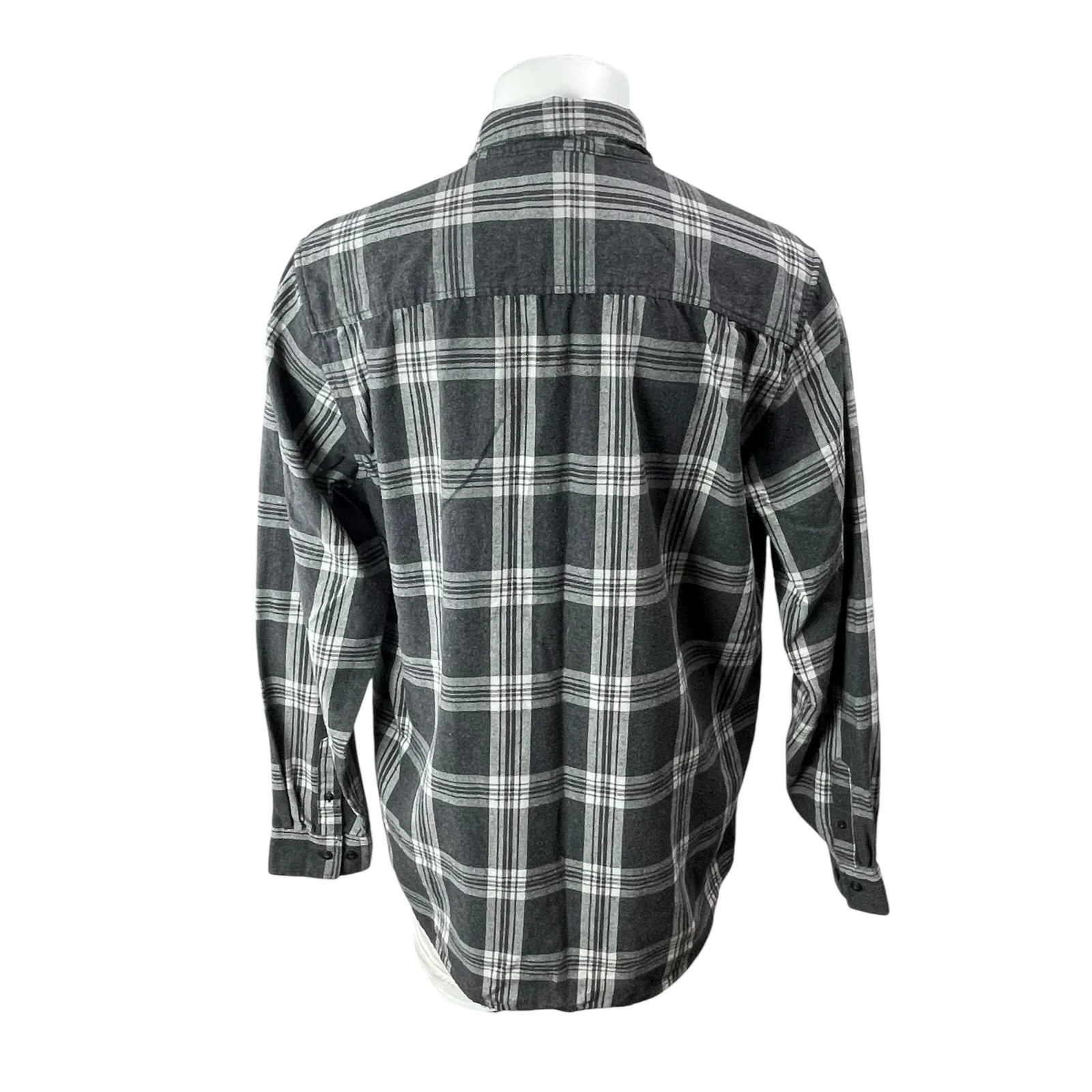 Weatherproof Vintage Mens Black Plaid Long Sleeve Button Down Shirt Top Size XLT - Image 2