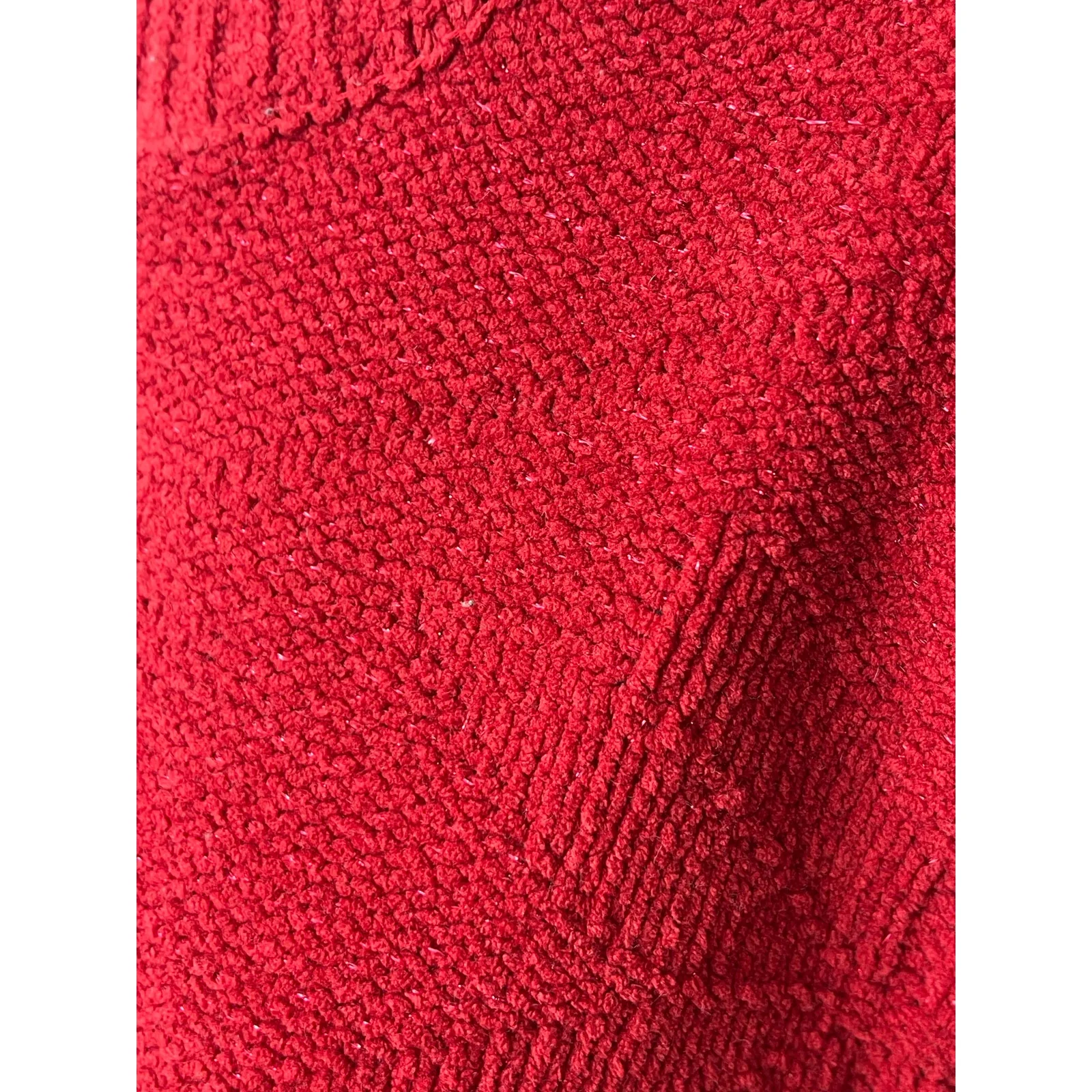 Weatherproof Vintage Women's Red Long Sleeve Mock Neck Knit Sweater Top Size XXL - Image 3