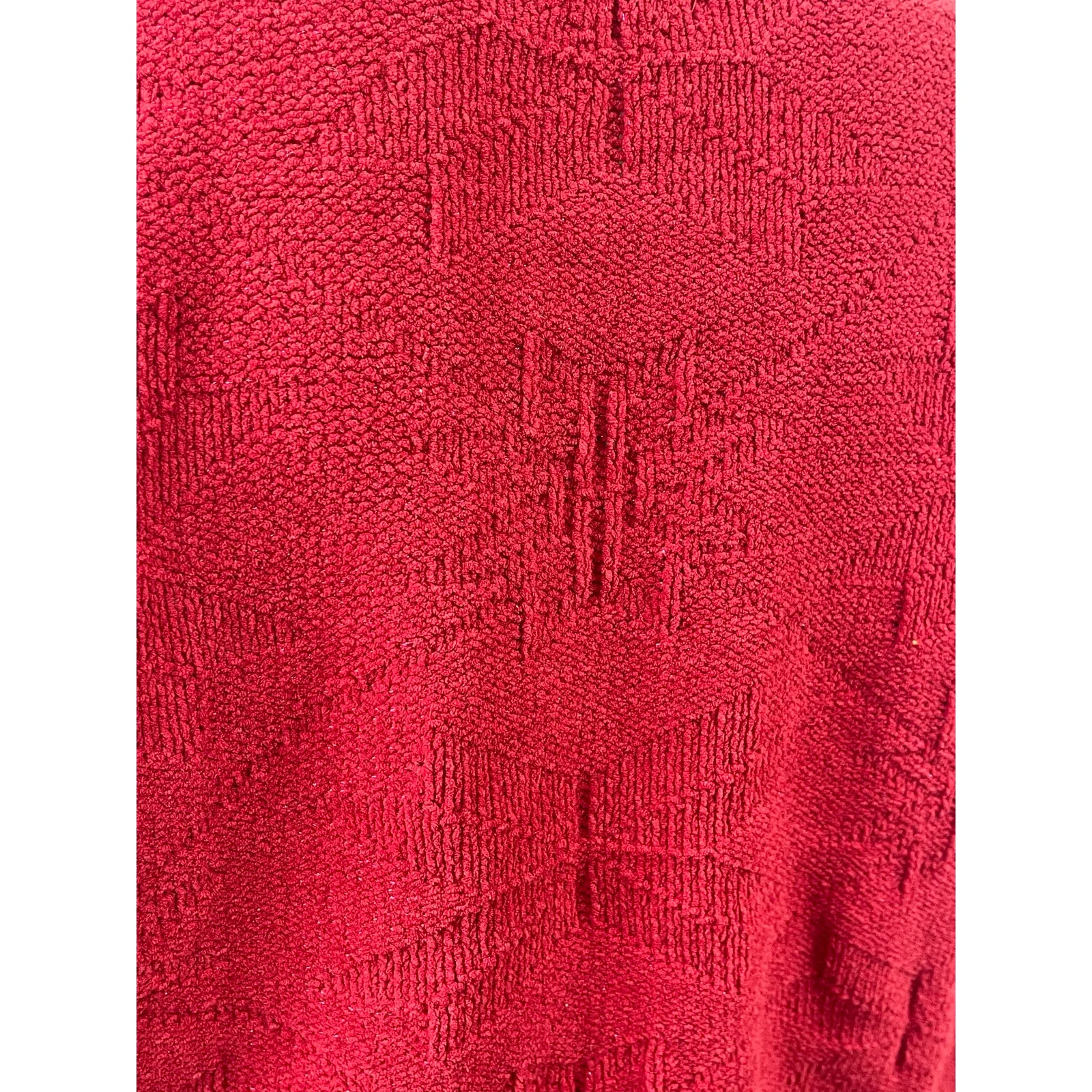Weatherproof Vintage Women's Red Long Sleeve Mock Neck Knit Sweater Top Size XXL - Image 4
