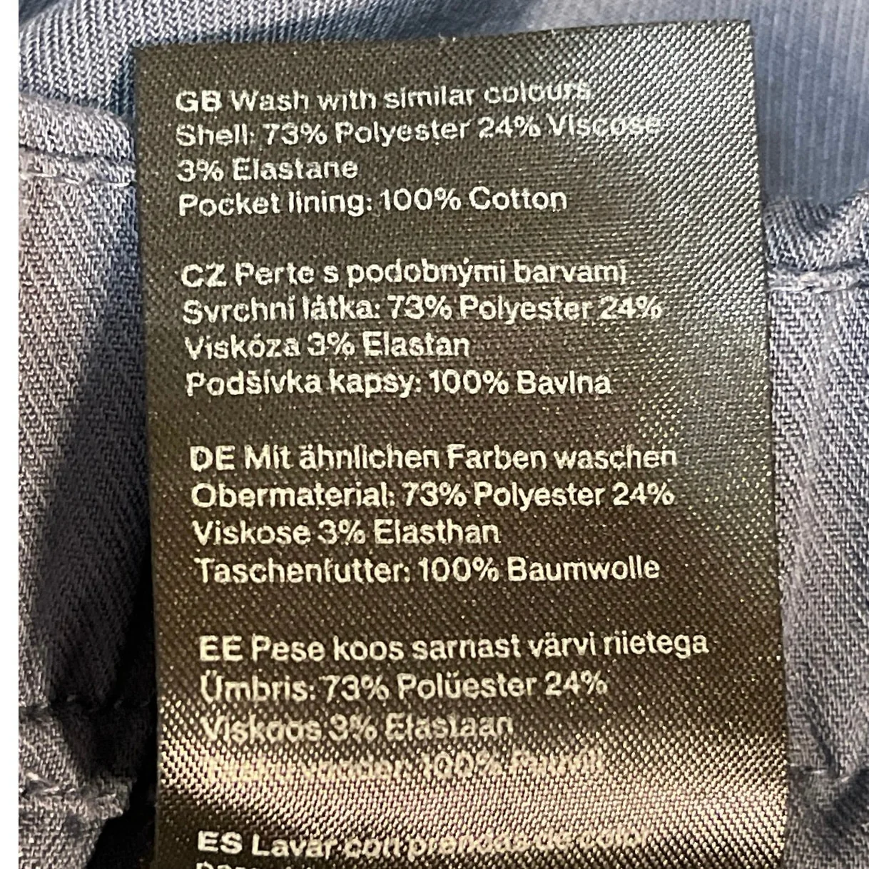 Weekday Women's Blue Pull On High Rise Baggy Wide Leg Trousers Pants Size 38 - Image 6