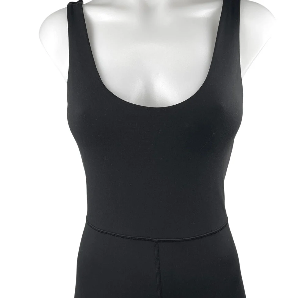 WeWoreWhat Black Sleeveless Activewear Yoga One Piece Bodysuit Jumpsuit Romper S - Image 3