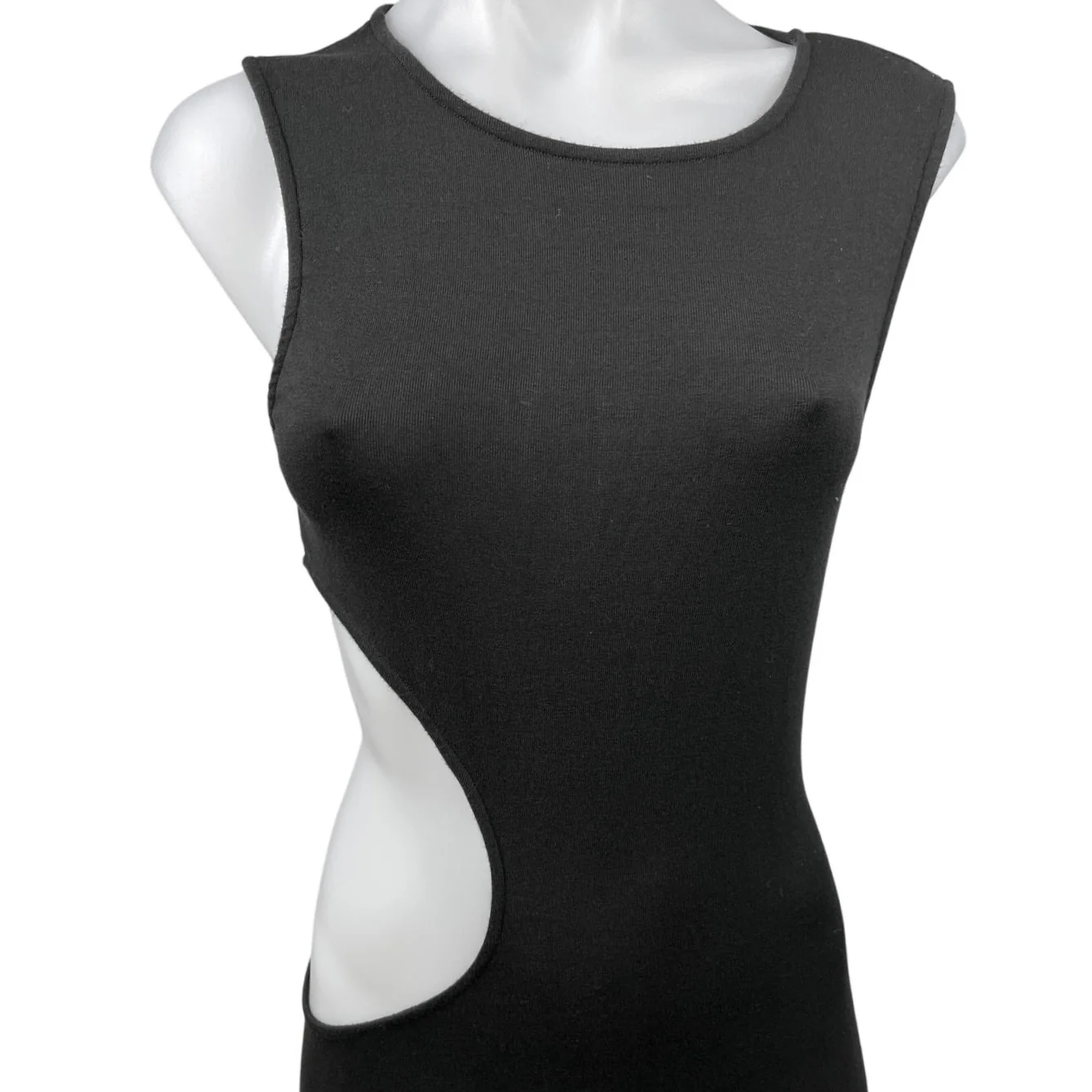 WeWoreWhat Black Sleeveless Cutout Stretch Pullover Maxi Bodycon Dress Size S - Image 4