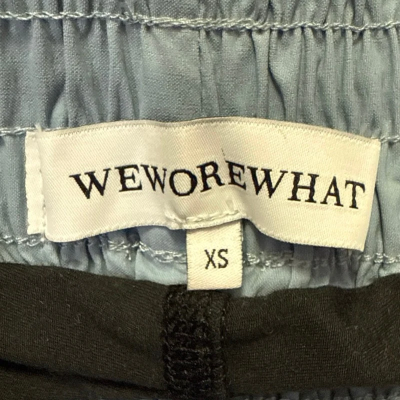 WeWoreWhat Blue Black Liner Windbreaker Biker Workout Athletic Running Shorts XS - Image 4