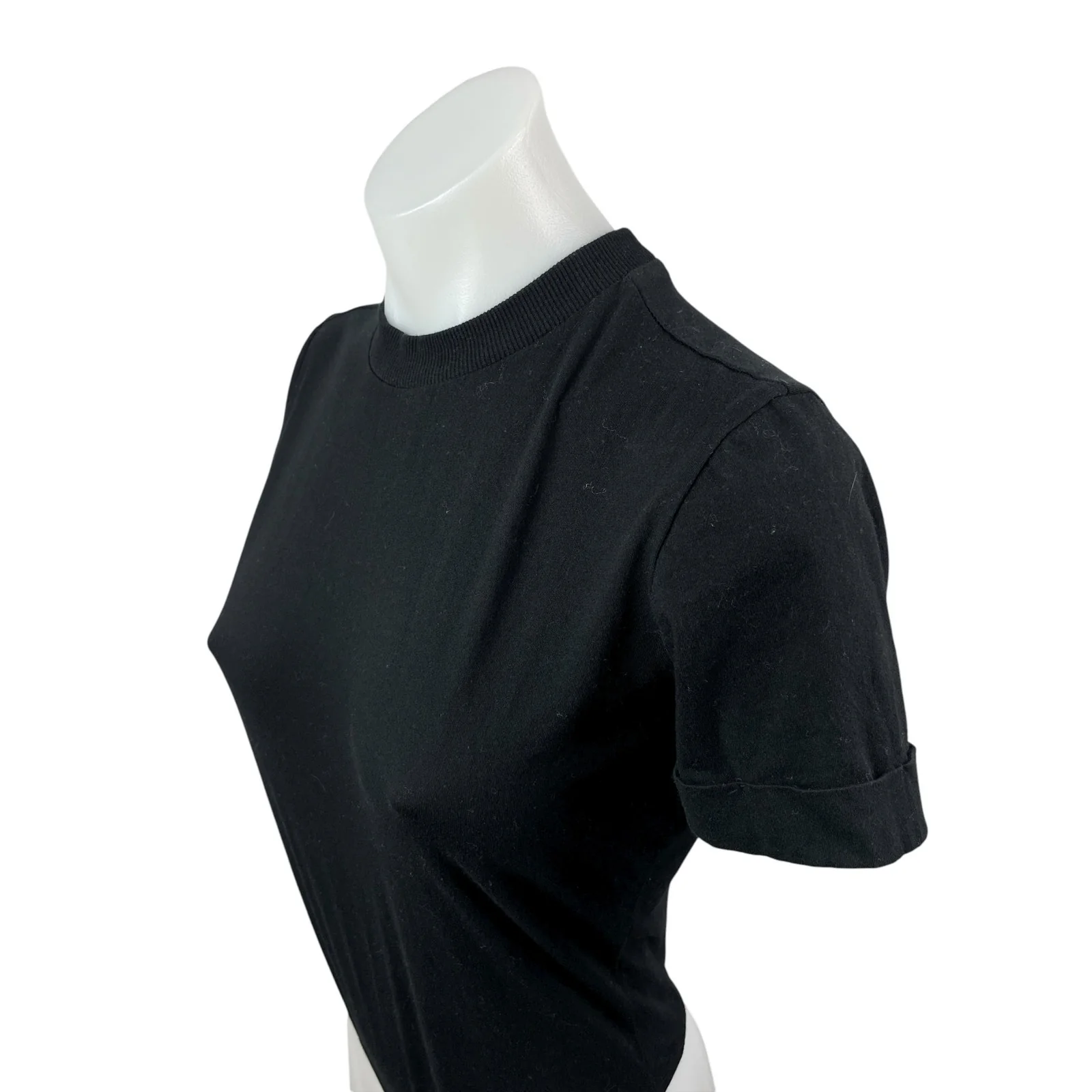 WeWoreWhat Danielle Berstein Women's Black Mock Neck T-Shirt Bodysuit Top Sz XS - Image 2