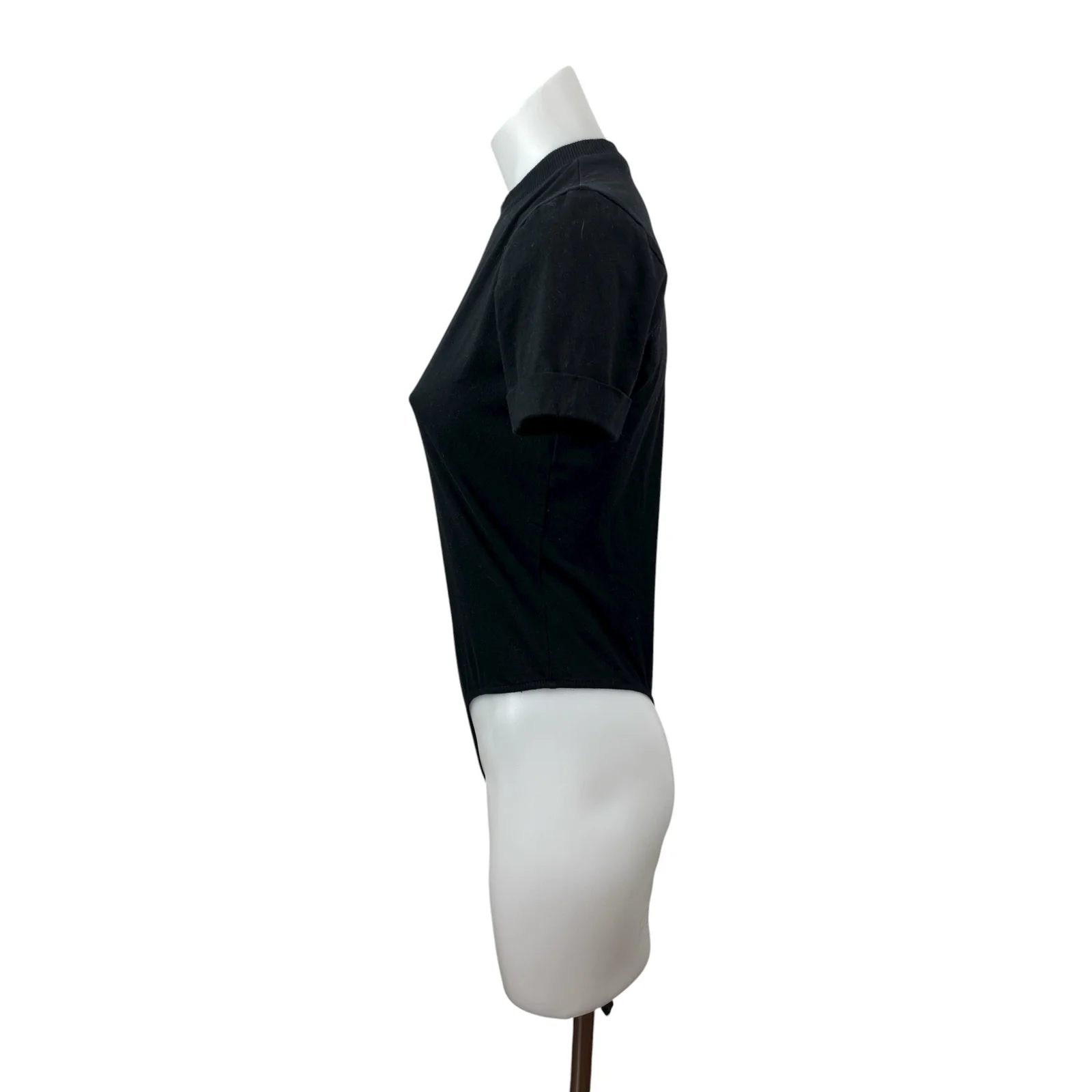 WeWoreWhat Danielle Berstein Women's Black Mock Neck T-Shirt Bodysuit Top Sz XS - Image 3