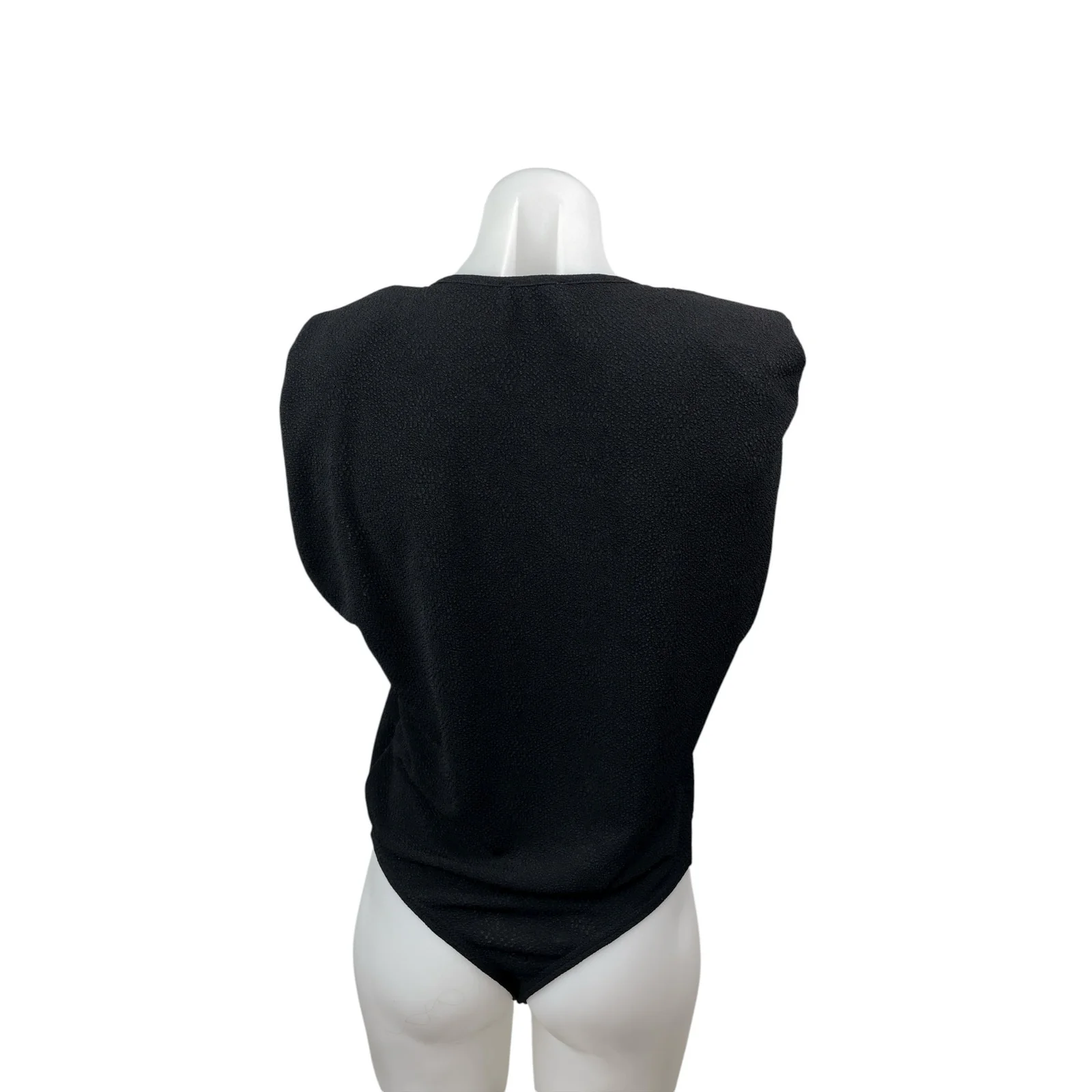 WeWoreWhat Danielle Berstein Women's Black Sleeveless Muscle Tank Bodysuit Top M - Image 3