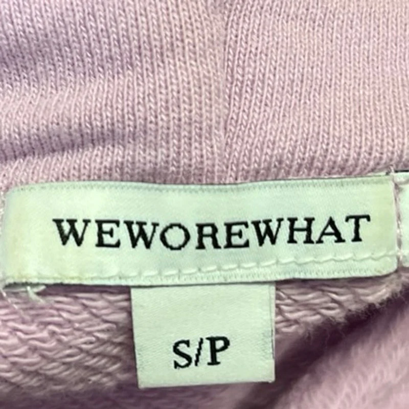 WeWoreWhat Women's Pink Purple Hooded Hoodie Long Sleeve Pullover Sweater Top S - Image 3