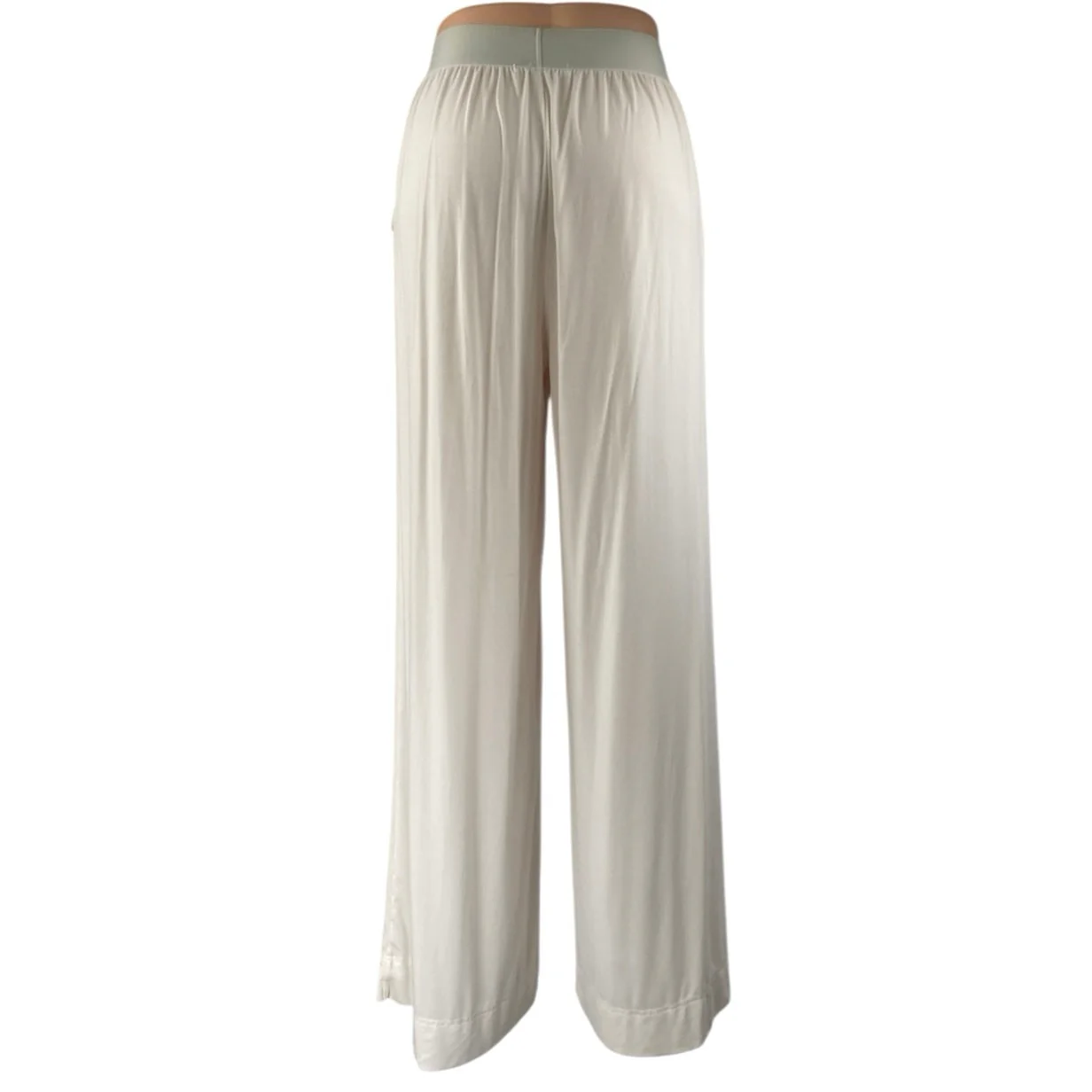 WeWoreWhat Womens White Pull On High Rise Pleated Wide Leg Trousers Pants Size S - Image 3