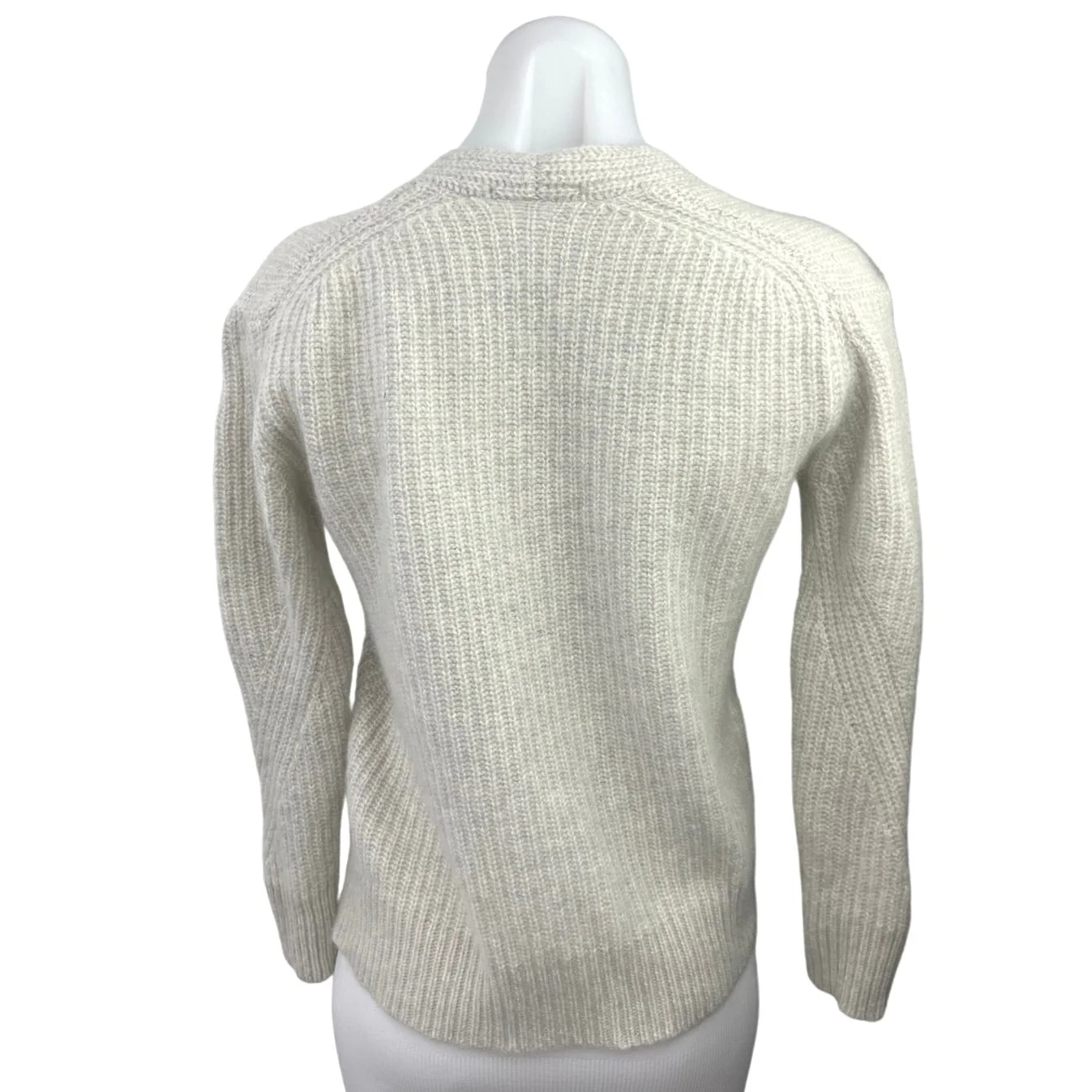 White + Warren 100% Cashmere V Neck Slit Knit Cozy Pullover Sweater Top Size S - Image 2