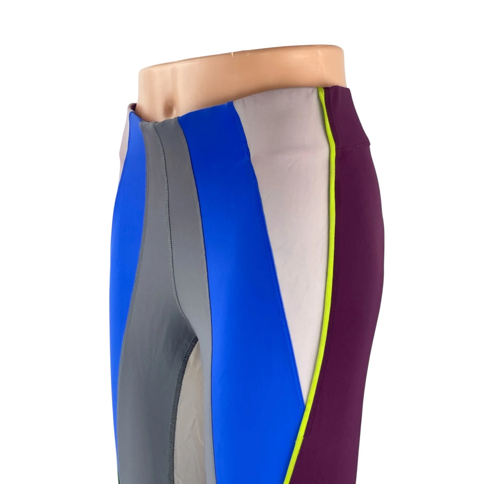 Women's Color Block Mid Rise Skinny Yoga Athletic Activewear Leggings Pants Sz S - Image 2
