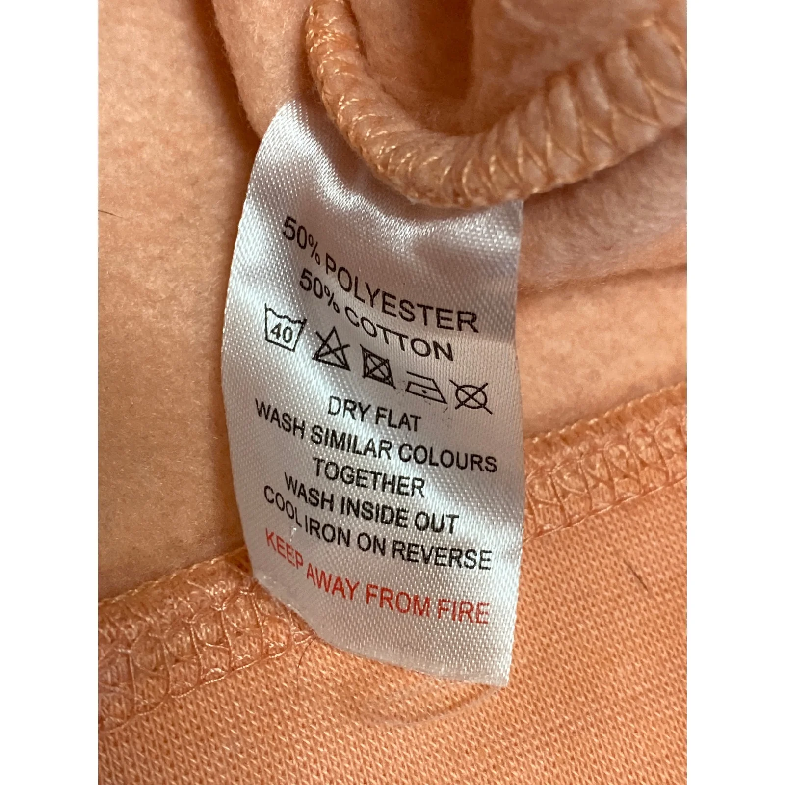 Women's Coral London England Hoodie Hooded Long Sleeve Cropped Sweatshirt S/M - Image 4