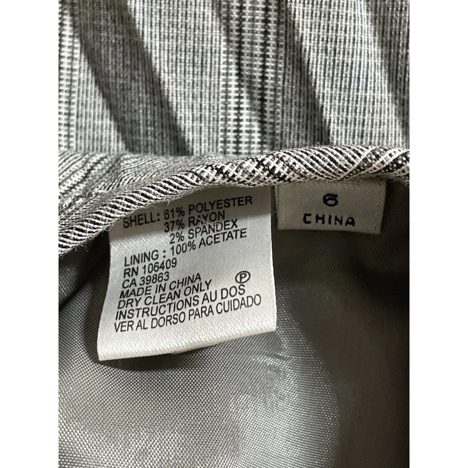 Women's Gray Plaid Mid Waist Pleated Flare Knee Length A Line Midi Skirt Size 6 - Image 5