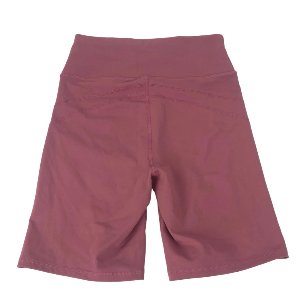 Womens Pink High Waist Super Stretch Activewear Fitness Training Biker Shorts S - Image 2
