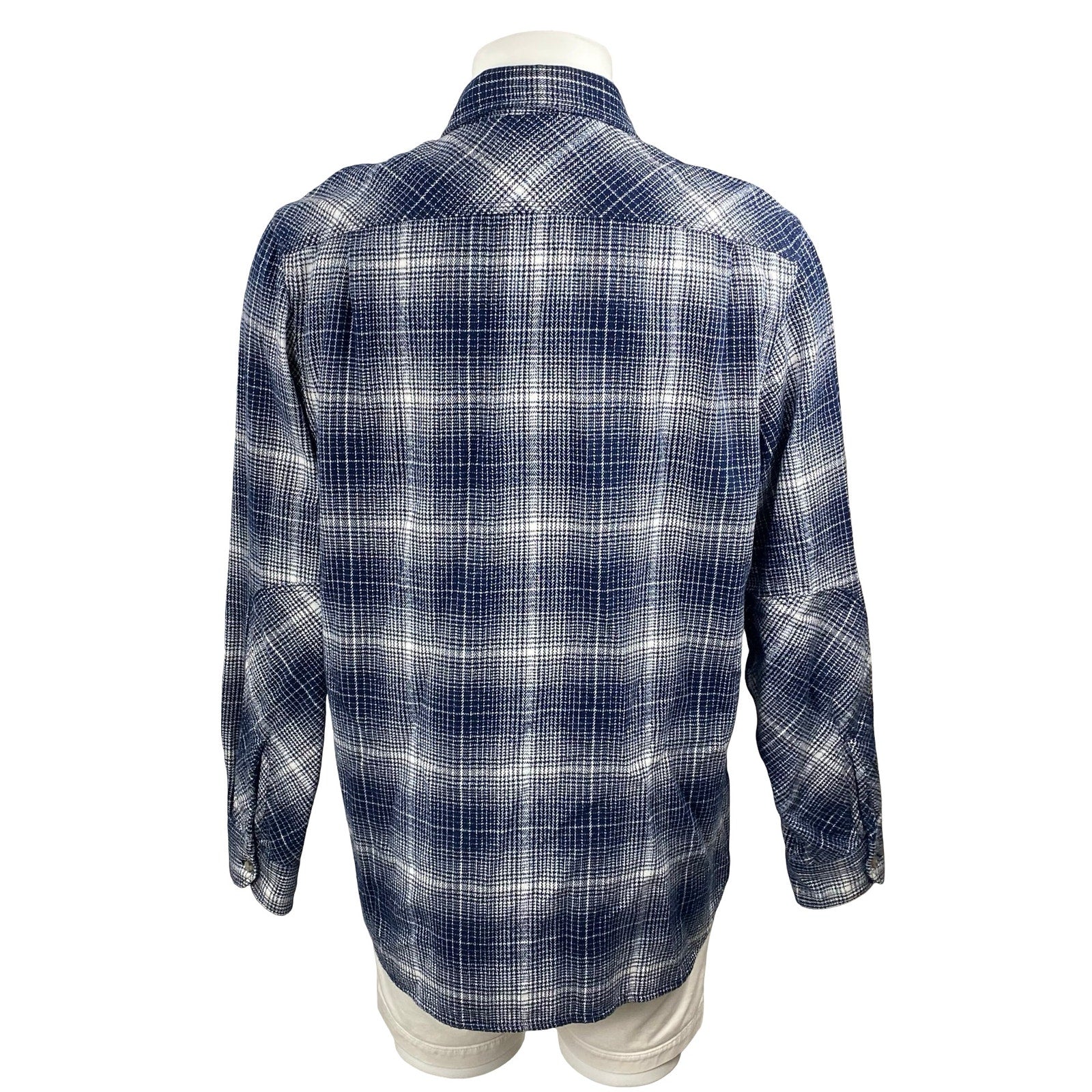 Woolrich Men's Plaid Check Collared Long Sleeve Casual Button Down Shirt Top L - Image 4