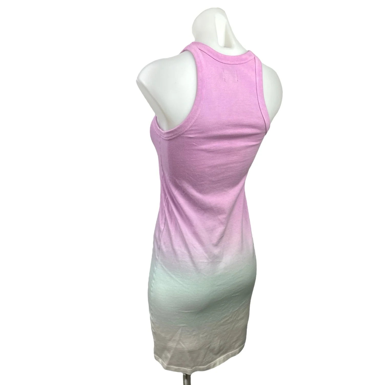 WSLY Womens Purple Stretch Ombre Sleeveless Halter Mini Bodycon Tank Dress Sz XS - Image 4