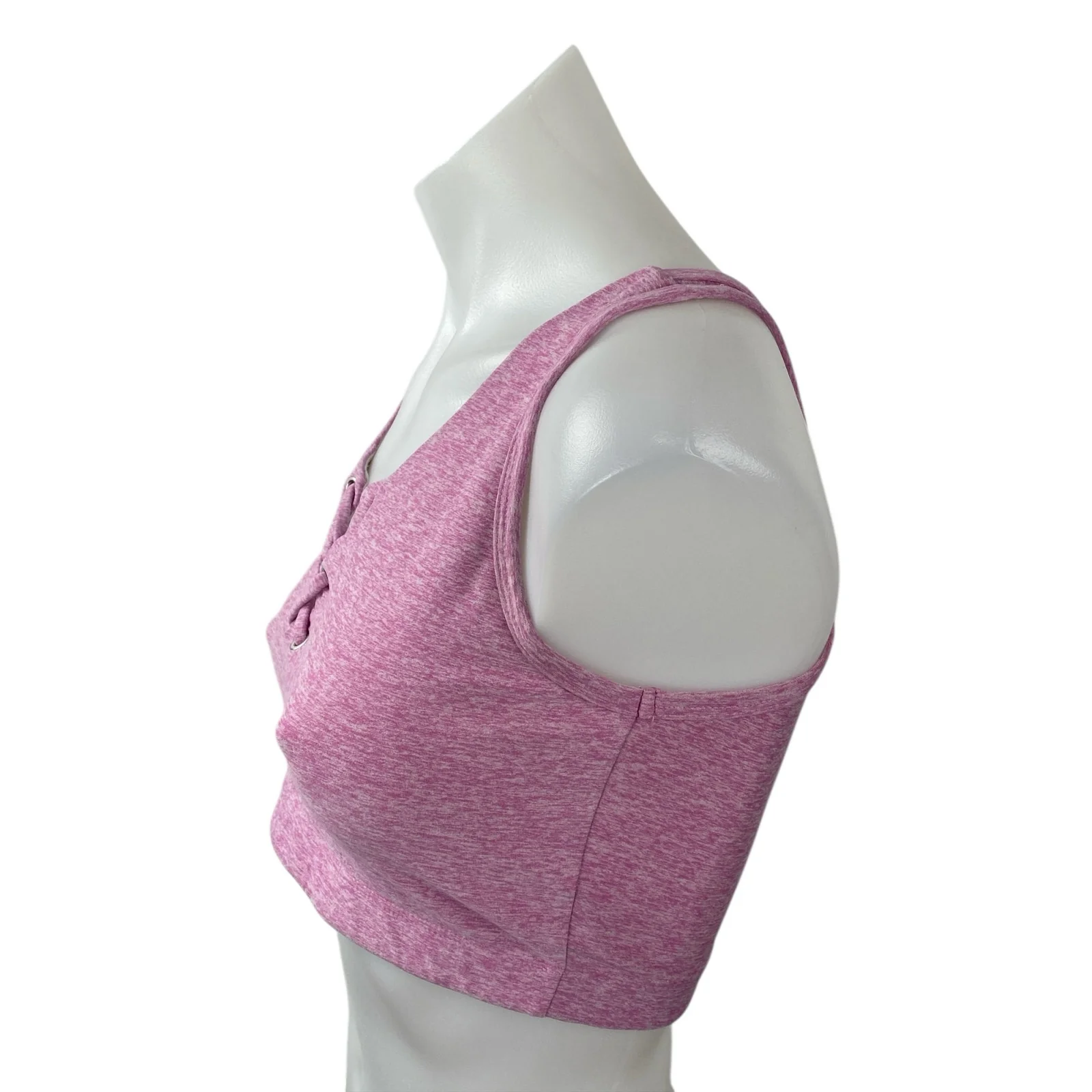 Year of Ours Pink Sleeveless Yoga Gym Athletic Activewear Crop Tank Sports Bra M - Image 3