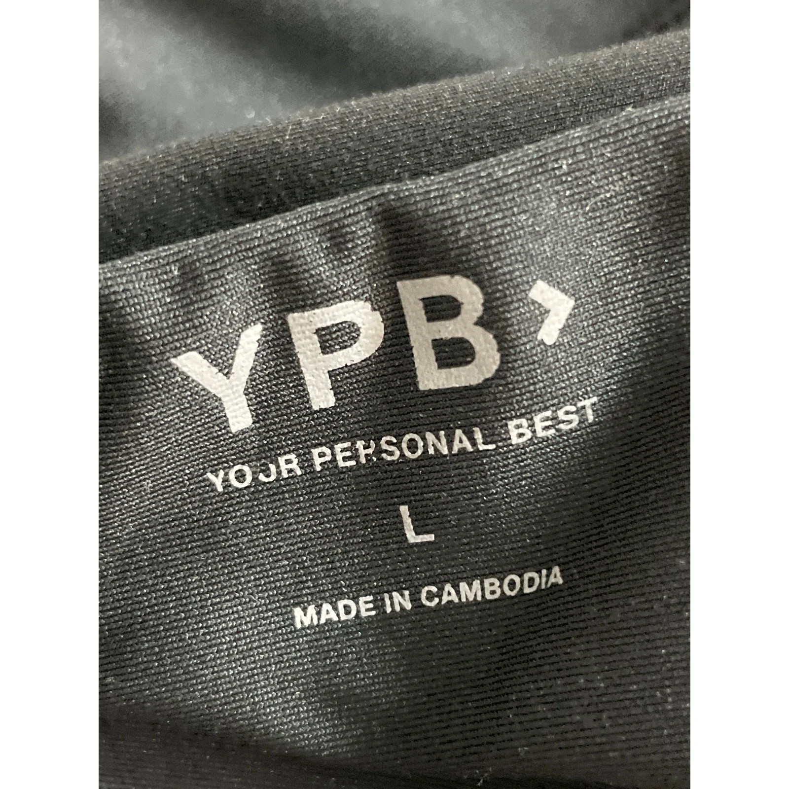 YPB Women's Black Sleeveless Cami Yoga Workout Running Athletic Crop Top Size L - Image 5