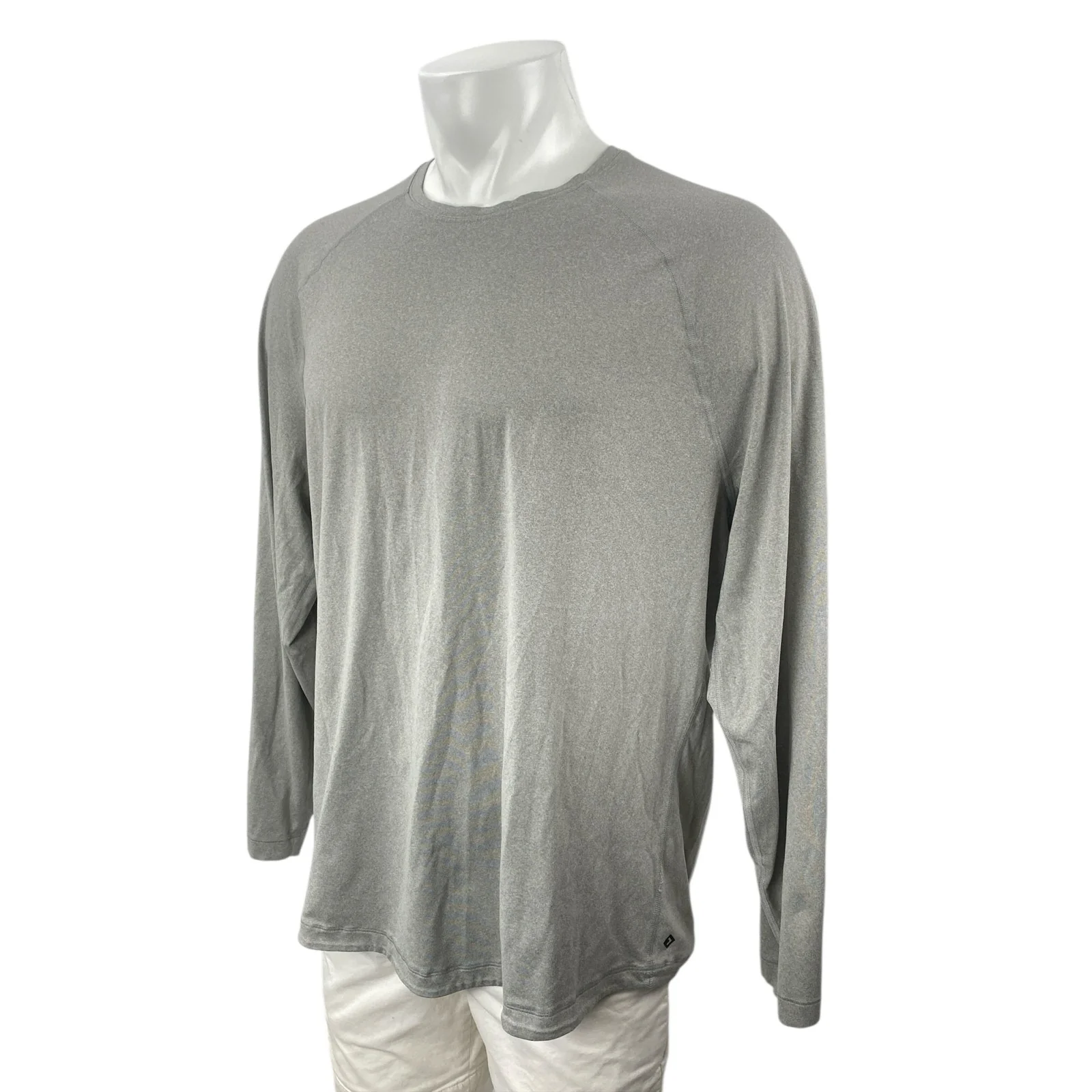 YPB Your Personal Best Men's Gray Long Sleeve Crew Neck T Shirt Tee Top Size XL - Image 3