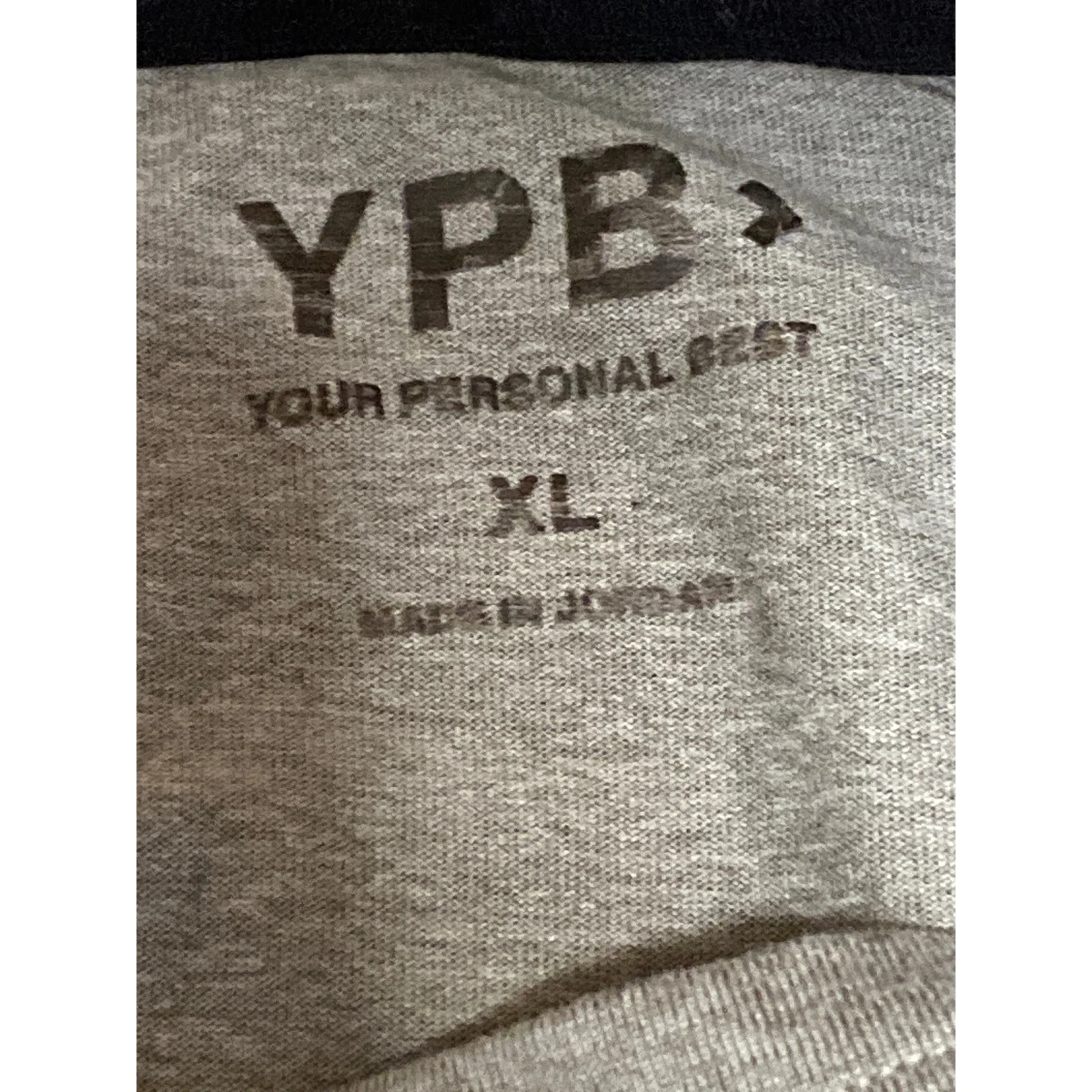 YPB Your Personal Best Men's Gray Long Sleeve Crew Neck T Shirt Tee Top Size XL - Image 5