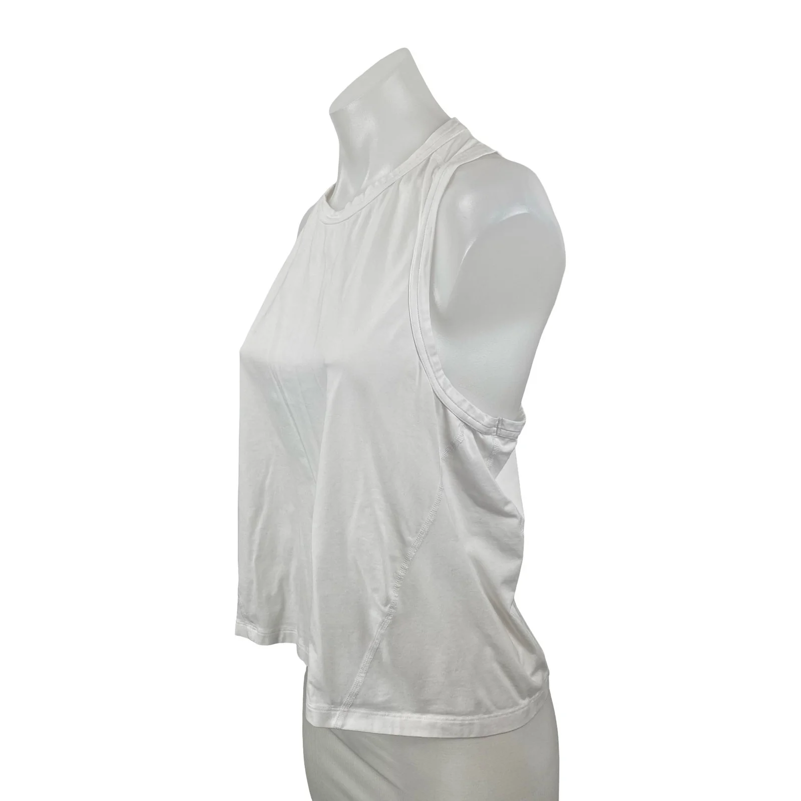 YPB Your Personal Best Women White Racerback Workout Athletic Tank Top Size M - Image 3