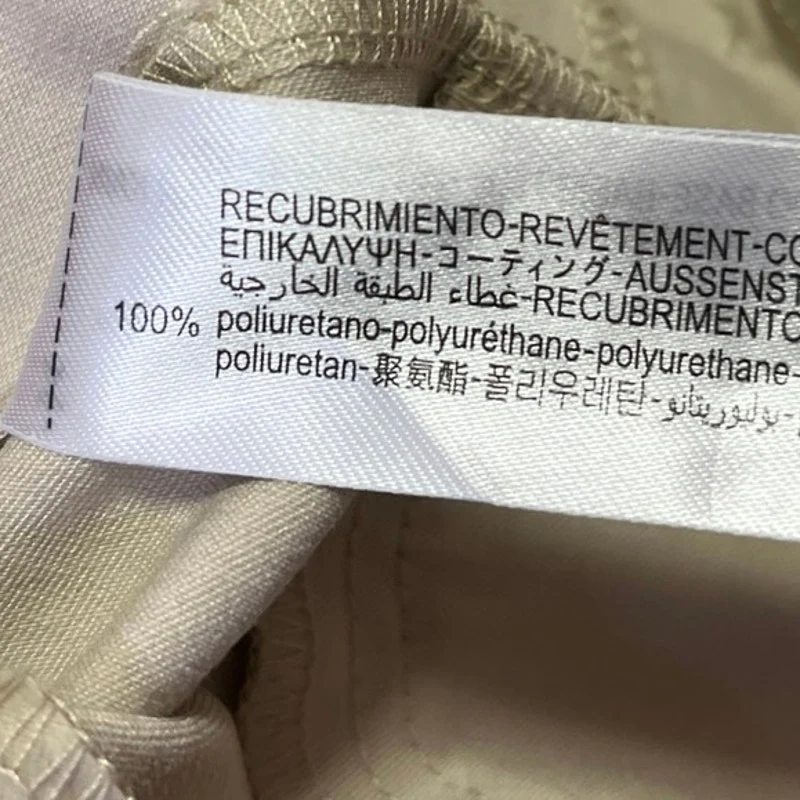 Zara Beige Faux Vegan Leather Skinny Slim High Waist Trousers Pants Size S - Image 5