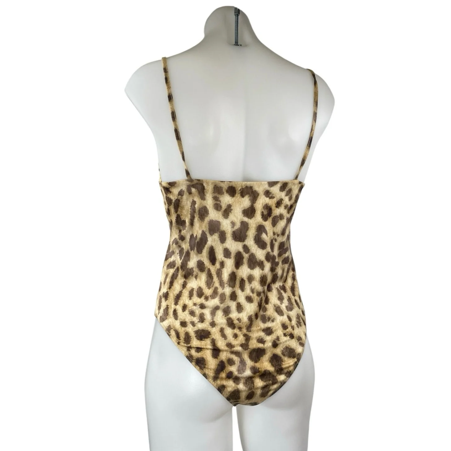 Zara Beige Leopard Animal Print Sleeveless Cami Camisole Tank Bodysuit Top Sz M - Image 2