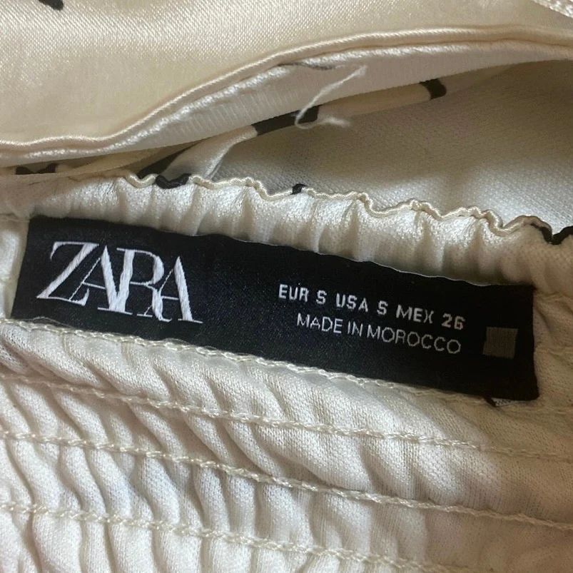 Zara Beige Tiger Animal Print High Neck Sleeveless Cross Back Crop Top Size S - Image 5