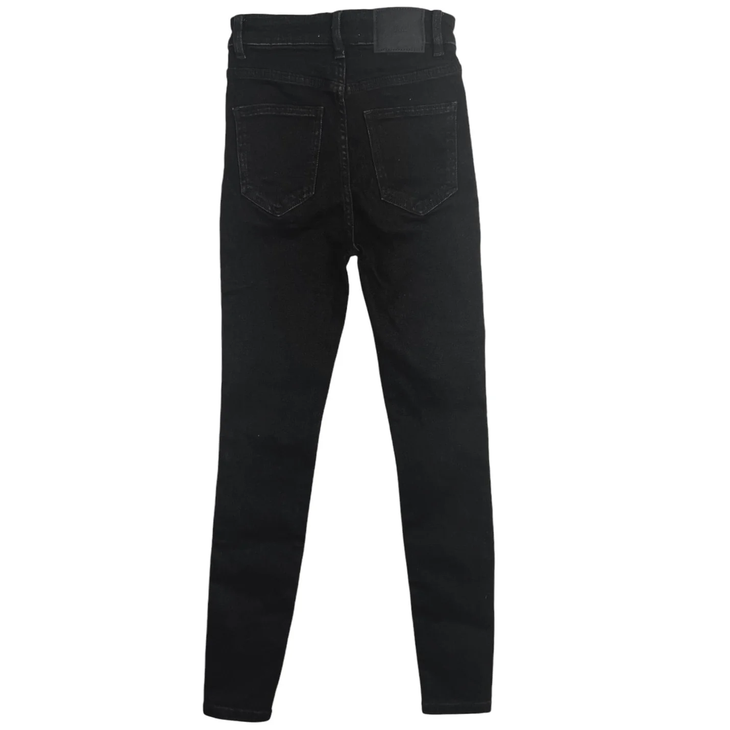 Zara Black Denim High Rise Slim Fit Skinny Leg Super Stretch Ankle Pants Jeans 2 - Image 2