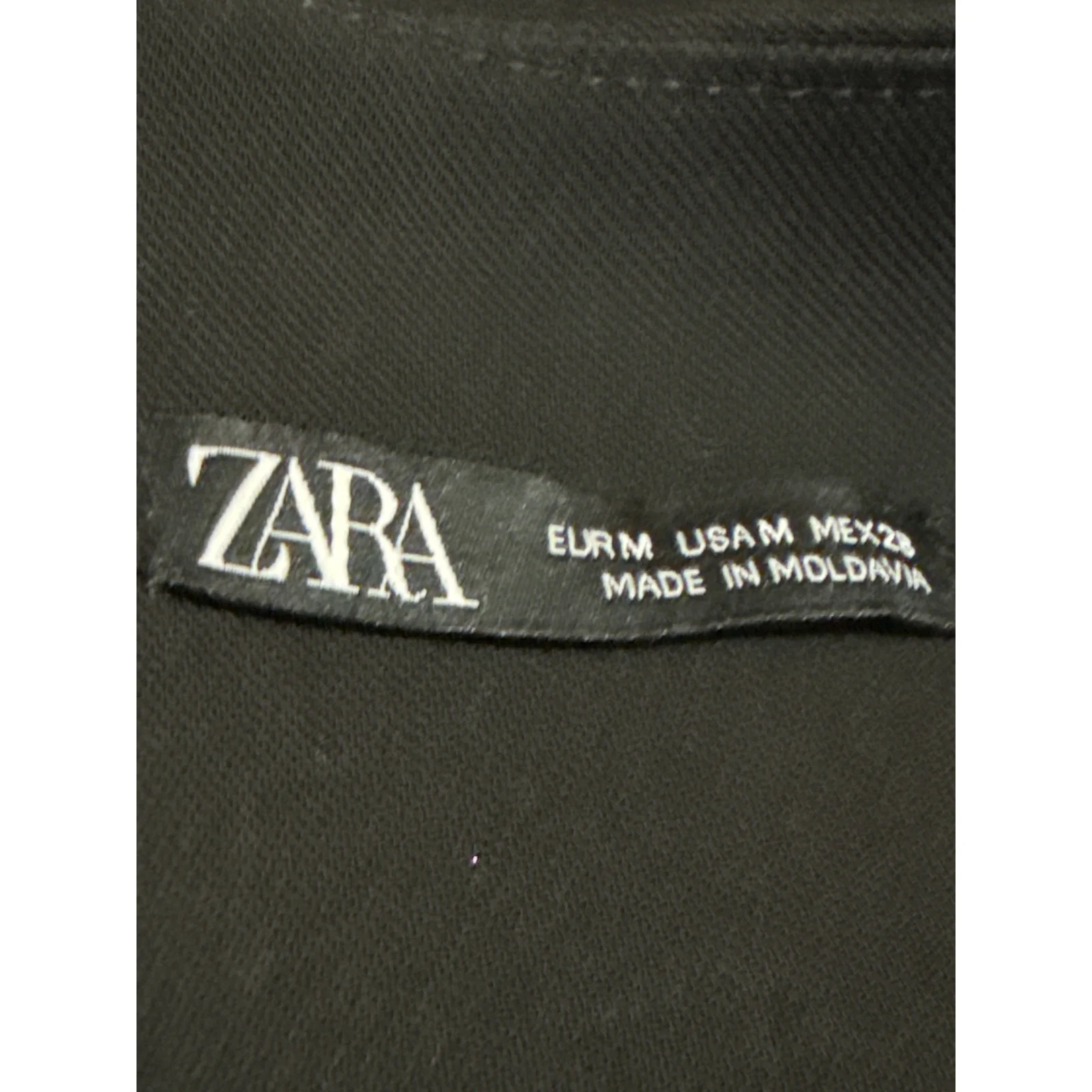 Zara Black Sleeveless Cami Camisole Tank Round Neck Mini Shift Dress Size M - Image 3