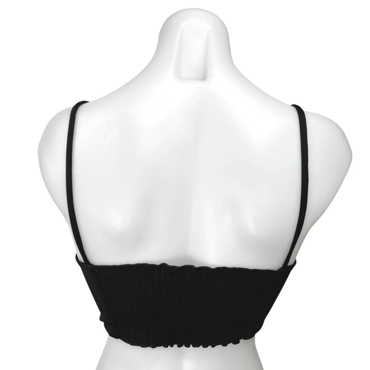 Zara Black Sleeveless Smocked Boned V Neck Corset Bustier Crop Tank Top Size S - Image 2