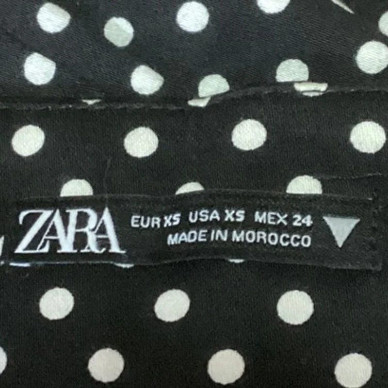 Zara Black White Polka Sleeveless Sweetheart Neck Playsuit Jumpsuit Romper Sz XS - Image 4