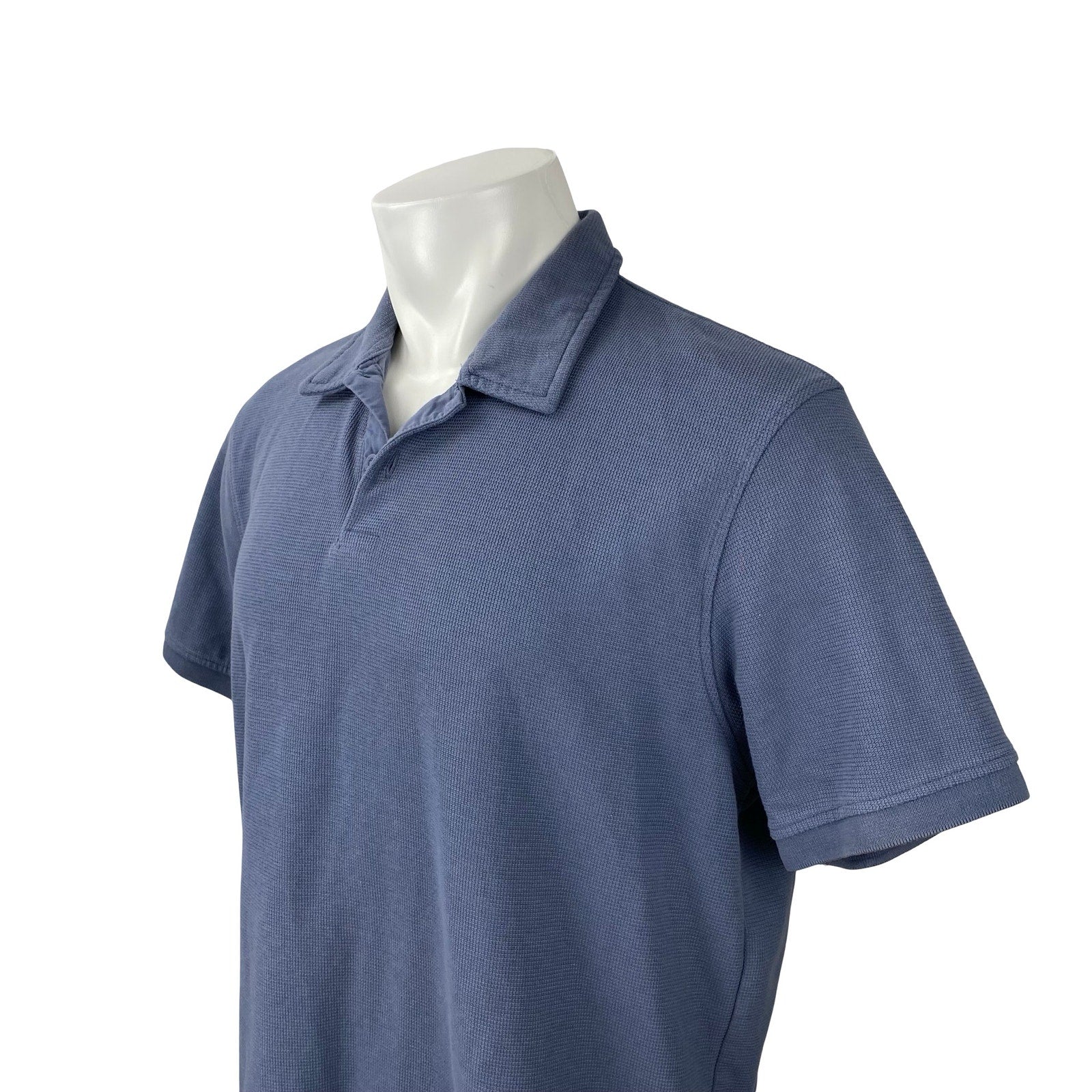 Zara Men's Blue Short Sleeve Golf Casual Collar Pullover Polo Shirt Top Size XL - Image 2