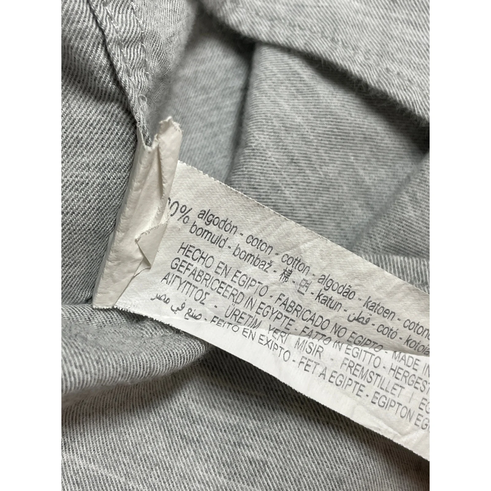 Zara Men's Gray Long Sleeve Regular Fit Casual Button Down Shirt Top Size M - Image 6