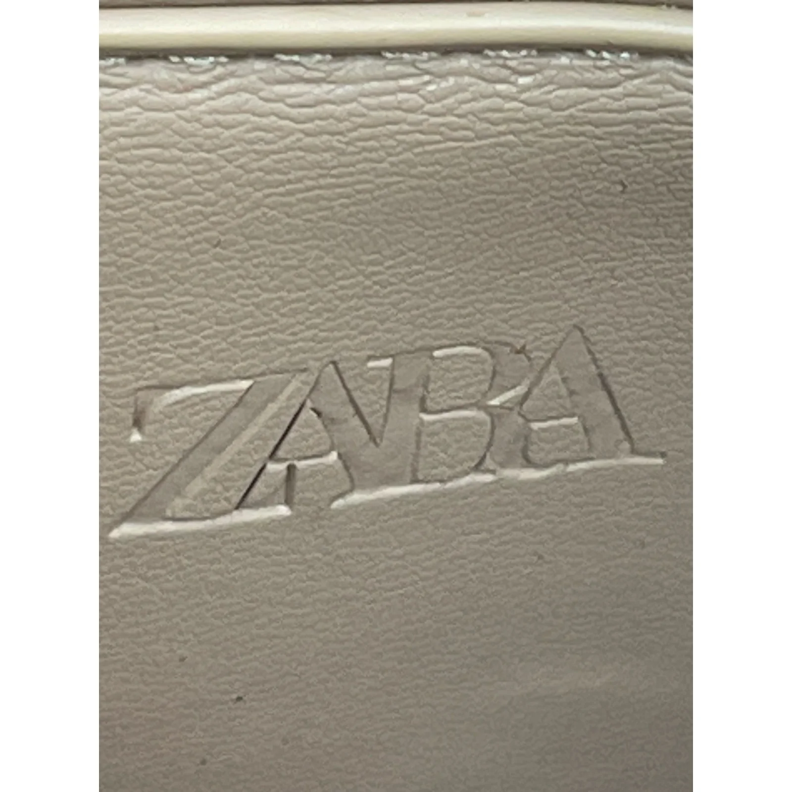 Zara Mini City Beige Faux Leather Vegan Chain Crossbody Bowling Satchel Bag - Image 6