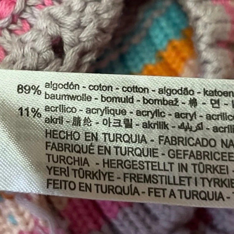 Zara Multicolor Crochet Knit Colorblock Striped Sleeveless Sweater Vest Top Sz S - Image 4