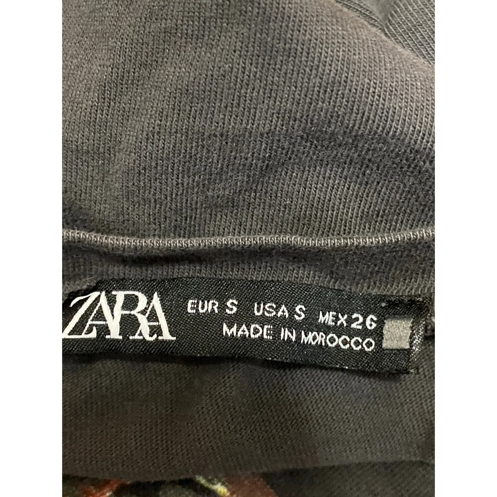 Zara Multicolor Graphic Print Crew Neck Short Sleeve Basic Tee T-Shirt Top Sz S - Image 3
